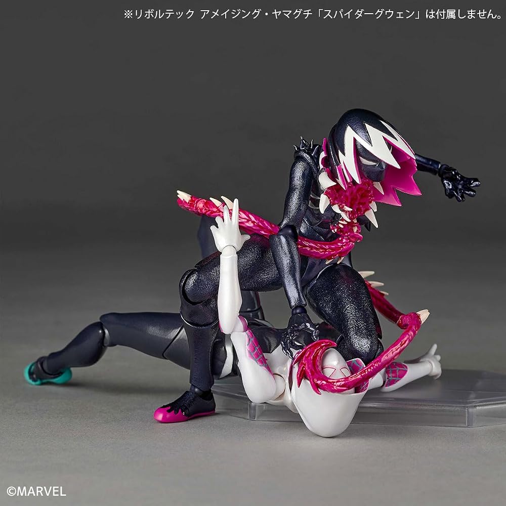 Kaiyodo Revoltech Amazing Yamaguchi Gwenom Action Figure 150mm Non-Scale PVC ABS POM Painted Collectible Toy