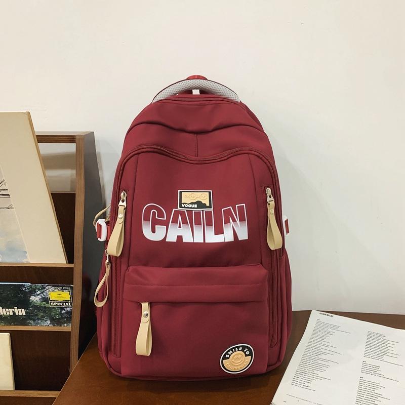 

Trendy Japanese-Style Backpack for Junior High & High School Students - Large Capacity, Versatile, Computer-Friendly красный