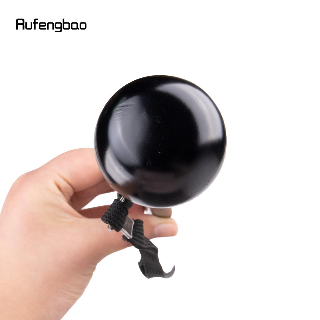 Baston de mers tradițional din lemn rotund negru de modă tradițională Cospaly Decorativ pentru petrecere Baston de mers din lemn de Halloween Baghetă buzdugan Crosier 95cm