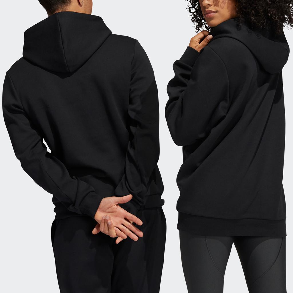 Adidas China Pattern Print Hoodie Men Tops Black HF4671