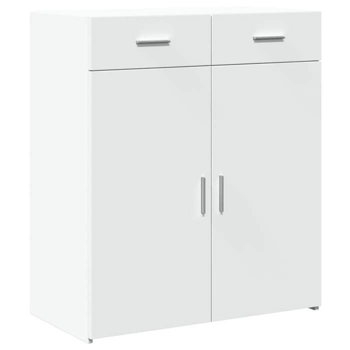 VidaXL Buffet blanc 80x42,5x93 cm bois d'ingénierie, armoire, armoire latérale, armoire de rangement, armoire, placard, 3281469