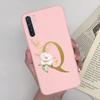 For OPPO A91 F15 Reno3 Phone Case Couple A-Z 26Letter Anti Drop Soft Silicone Matte Back Cover For OPPO A 91 F 15 Reno 3 Bumper