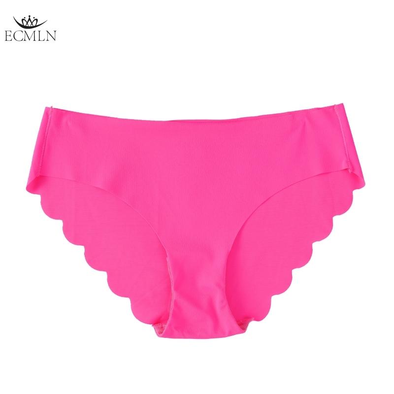 Braguitas sin costuras para mujer Ropa interior ultrafina Comodidad Íntimos Lencería sexy Talla grande Tiro bajo Calzoncillos para mujer