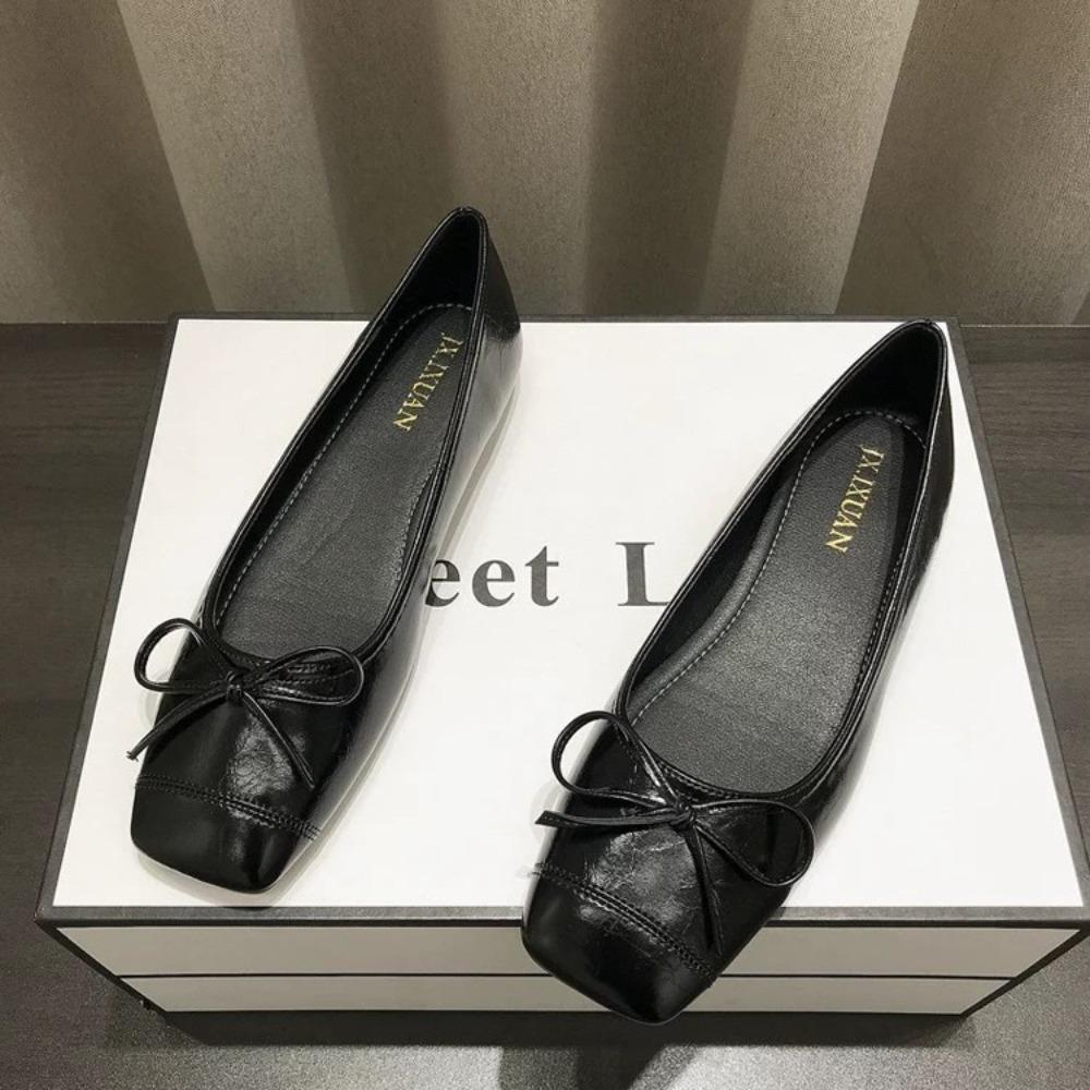 Fashion New Style Fashion Spring Summer Arrival Women's Flat Shoes Gentle Bow-Knot Design Commuter Versatile Single Shoes Zapatos Mujer
