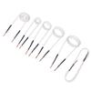 6 Pcs Induction Heater Coil Kit 2.5mm Brass Core 20 30 40 50mm Free Forming Flat Type Induction Heater Wires