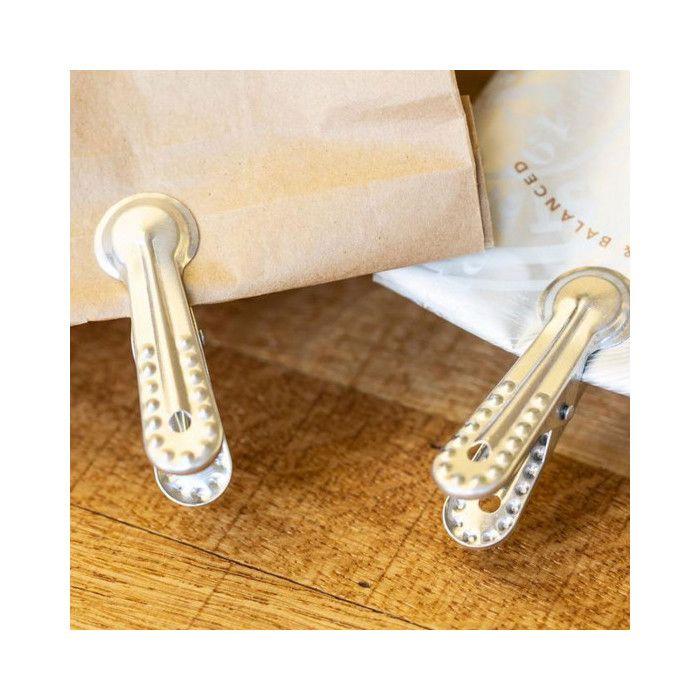 10 pinces en aluminium