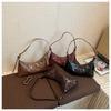 IELGY Ladies One-Shoulder Underarm Bag Retro Merad Color Cross-Body Fashion Bag