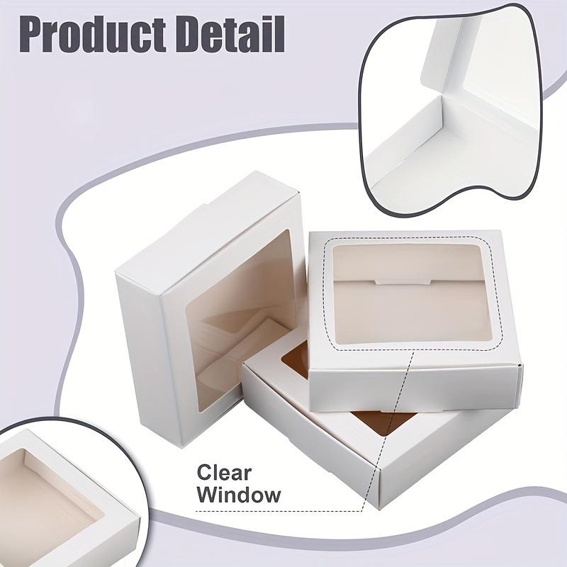 Scatole Finestra Mini in Carta Kraft (30 pezzi/Set), Scatole Regalo per Confezionare Sapone Fatto in Casa & per Eventi