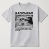 Radiohead band graphic Vintage Unisexs TShirt Unisex ONeck 100 Cotton Short Sleeve Y2k Oversized Fashion Popular Tee For Fans