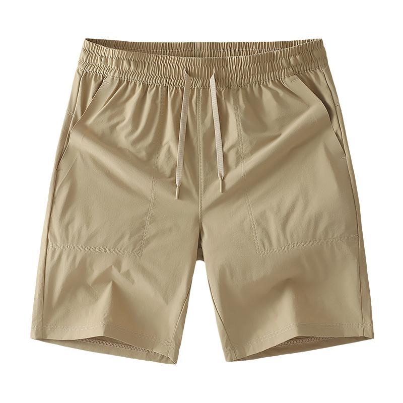 Pantaloni scurți sport casual de vară pentru bărbați, largi, cu picior drept, de lungime trei sferturi