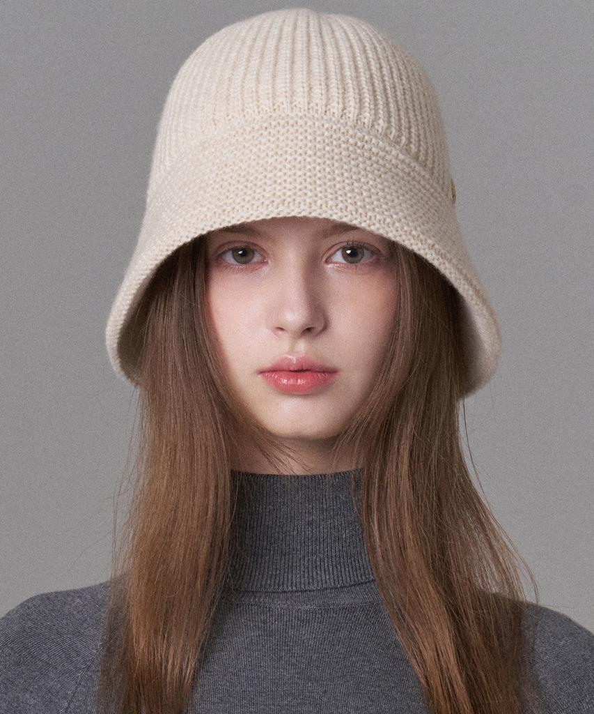 Hwaiteusaenjeu Wool Blended Knit Hat Oslo (4 Colors)