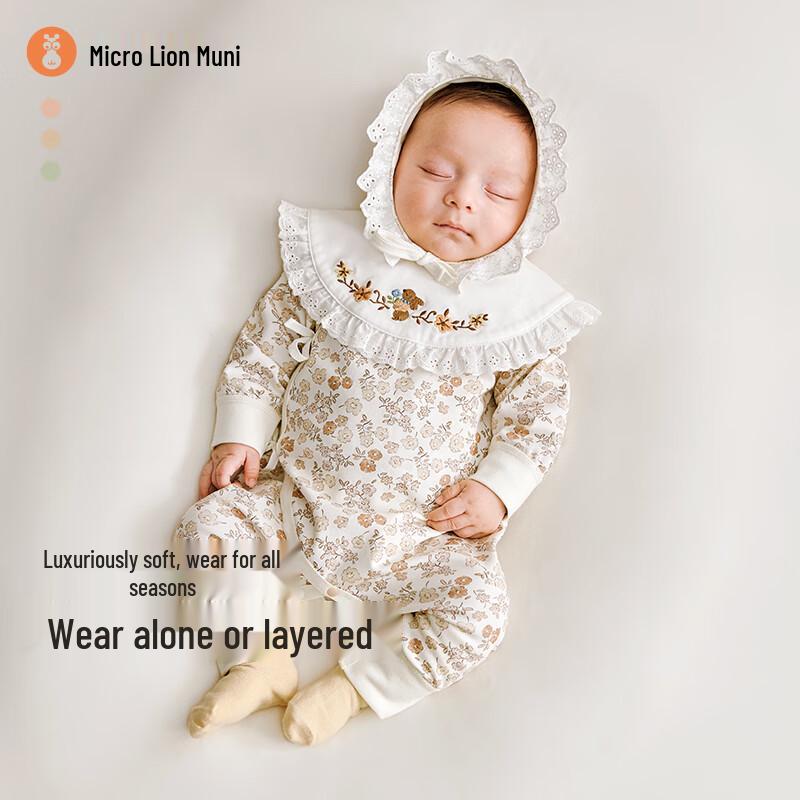 Хлопковый ромпер для новорожденной девочки 66