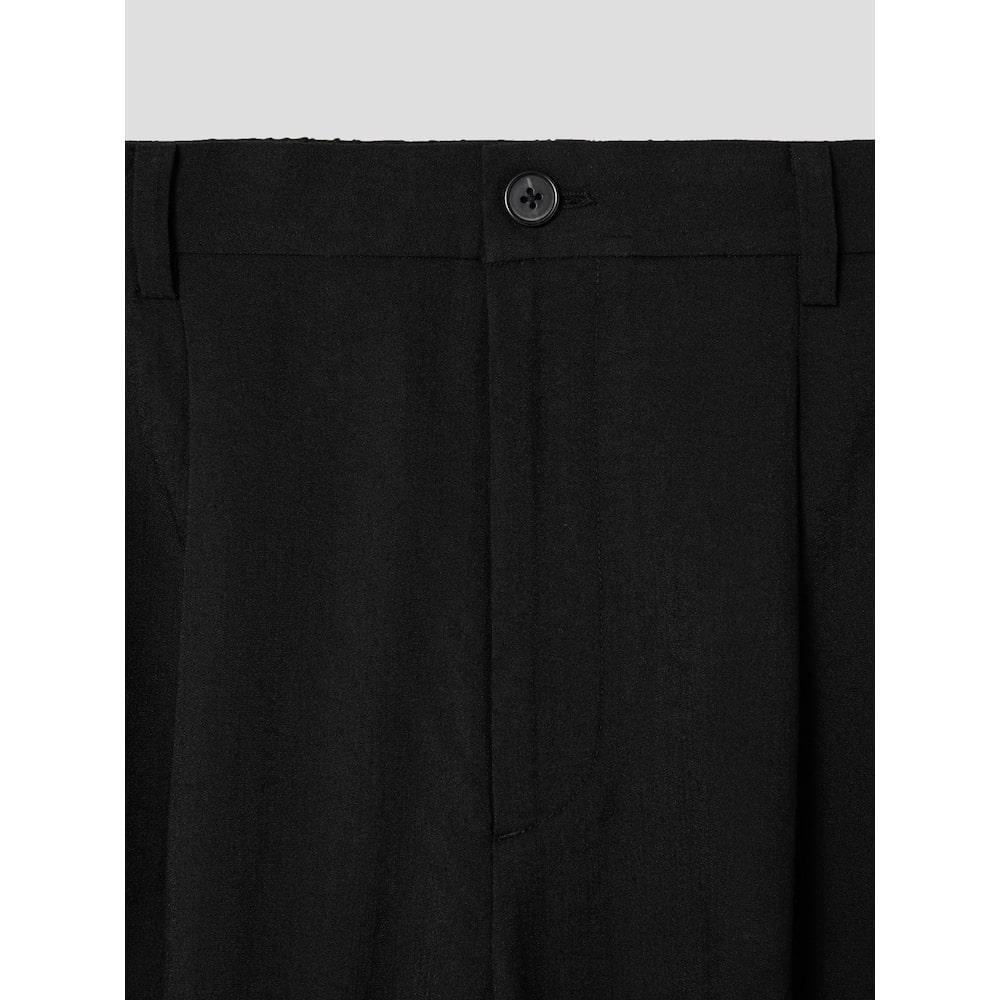 8seconds Lecture Double-Pleat Wide Slacks Black (424721Ly55)