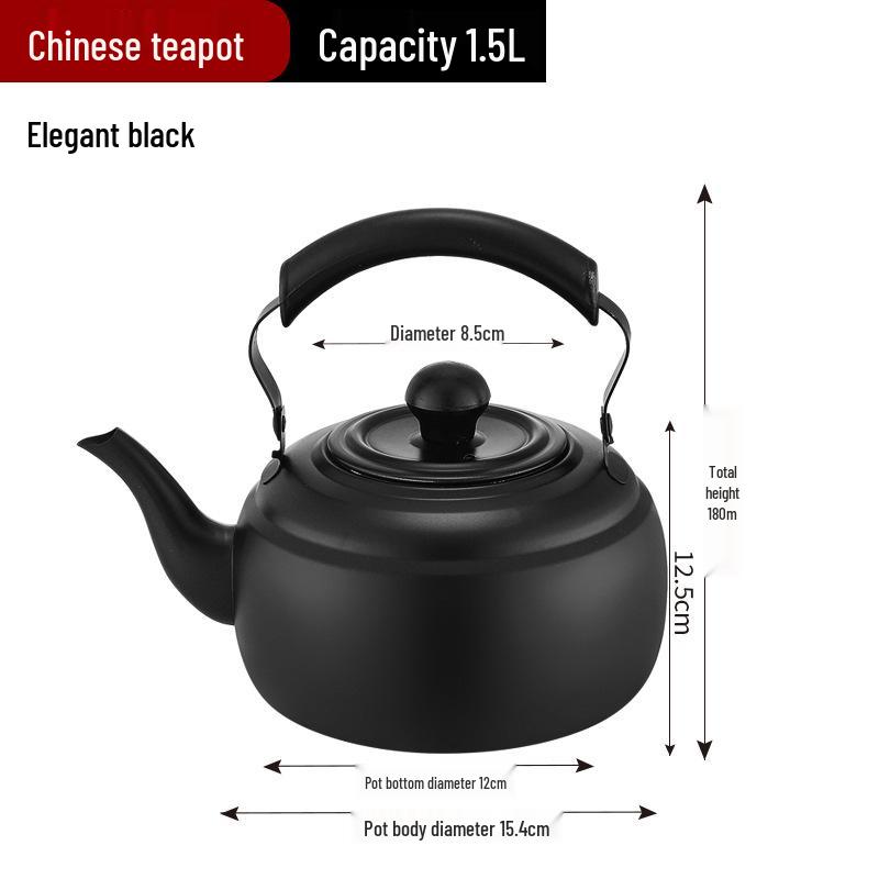 Thickened Stainless Steel Water Kettle with Strainer, Induction and Stove Compatible for Outdoor Use