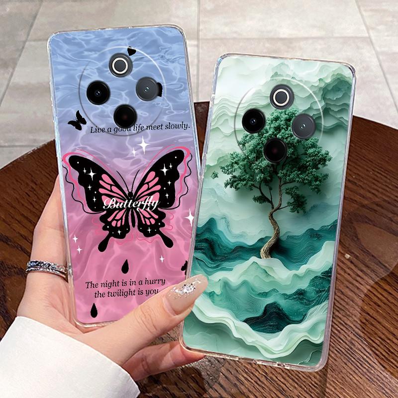 Jelly Casing For Vivo Y300 Pro Y300 Pro+ T4 Capa Clear Silicone Soft TPU Back Cover For Vivo IQOO Z10 Cute Rabbit Cat Phone Case