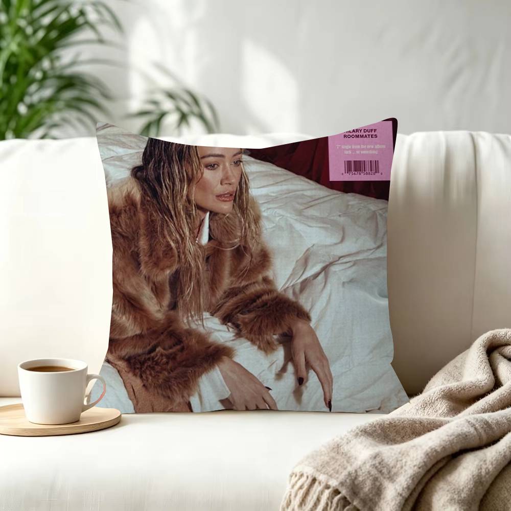Singer HHilary Duff Roommates Cushion Cover Pillowcase Upholstery Sofa Throw Pillow Home Decor Pillowcas
