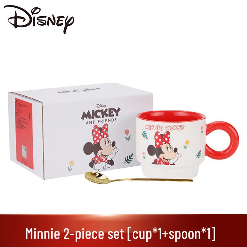 Disney Minnie Mouse Stackable Ceramic Mug & Spoon Set