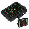 12 Gang Switch Panel Auto Dimmable RGB Circuit Control Relay System for Car Ship LED Light Fan