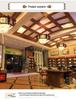 Hexagonal Solid Wood Chinese Antique Pendant Light for Teahouse or Restaurant