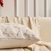 Plush Christmas Pillow Cover Embroidered Decorative Cushion Case Soft Throw Pillowcase for Sofa Living Room No Pillow Core