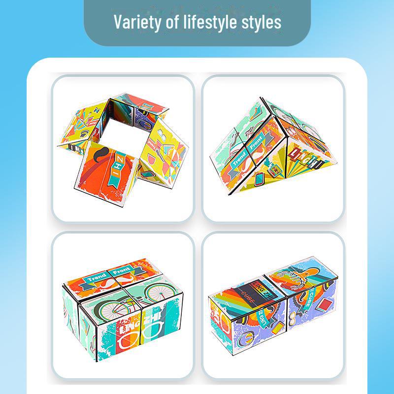 3D Infinite Magic Cube - Stress Relief Toy for Kids