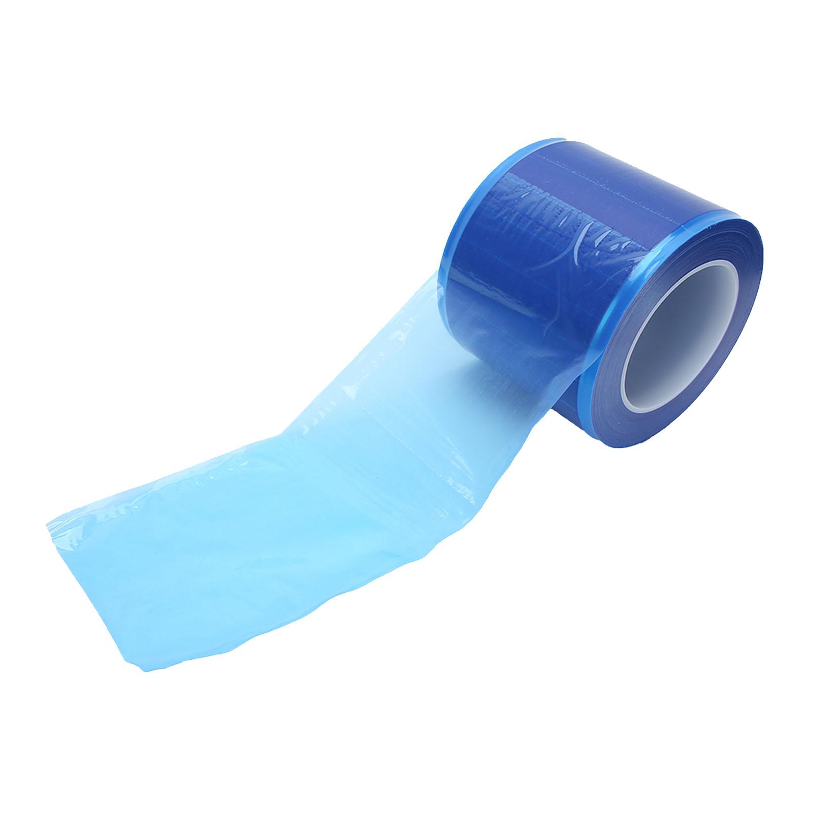 Waterproof Tattoo Barrier Film Roll Disposable Protective Film Tattoo AccessoriesBlue Transparent