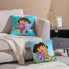 Cute D-Dora Pillow Case Plush Linen Soft Double Sided Printed Design Throw Cushion Decorative Home