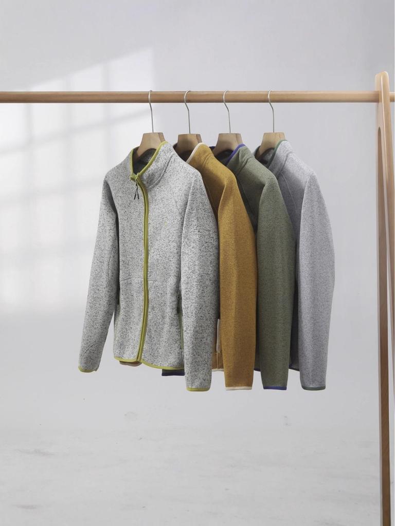 Unisex Cationic Fleece Stand Collar Jacket - Windproof & Warm for Autumn/Winter