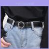 Stylish Black Korean Fashion Waist Belt For Women And Men Simple Adjustable Design
