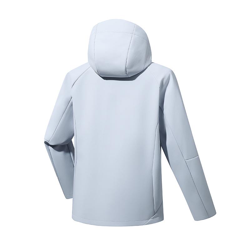 Unisex Frühlings Softshell Kapuzenjacke - Winddicht, Wasserdicht, Atmungsaktiv, Einlagiges Fleece für Bergsteigen
