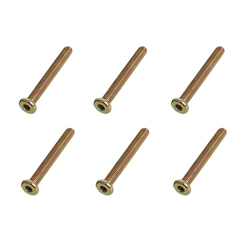 Aopin Flat Head Hex Socket Cap Screws, Hex Socket Head Cap Screws, Connector Screws for Furniture Crib Chairs, Carbon Steel, M6 x 60mm, 20Pcs M6 x 50mm