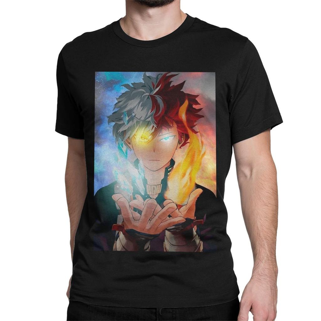 Men Women's My Hero Academia Izuku Midoriya T Shirt Japanese Anime 100% Cotton Tops Leisure Short Sleeve Tees Summer T-Shirts