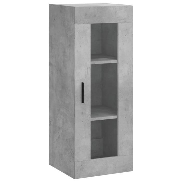 VidaXL Wall Cabinet Concrete Grey 34.5x34x90 Cm 828928