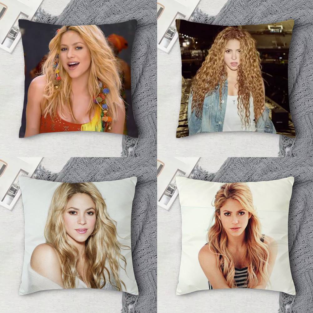 SShakira Doublesided Printed Square Decorative Cushion Cover for Sofa Living Room Home Decor