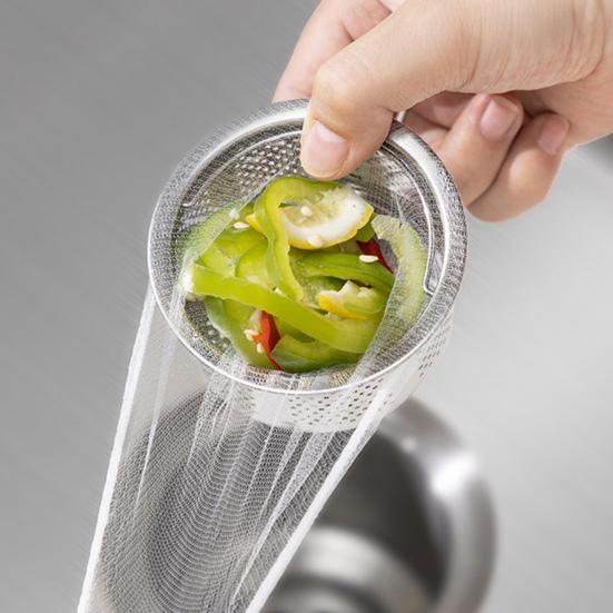 100 ks Jednorázové síťky do dřezu Proti ucpávání Sáček na odpadky pro kuchyňský dřez Sítko Čištění odtokového otvoru Sítka