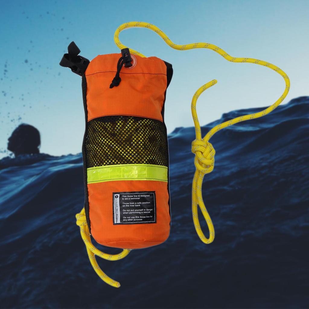 Throw Bag with Rope Water Floating Portable High Visibility for Swimming Raft Kayaking
