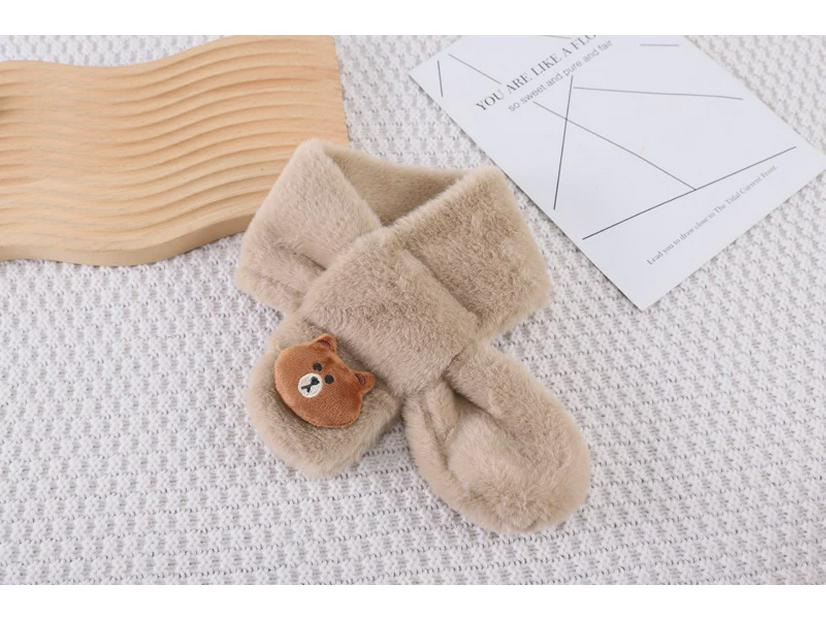 2023 Baby Warm Velvet Sweater & Pants Two-Piece Suit with Scarf for Autumn/Winter