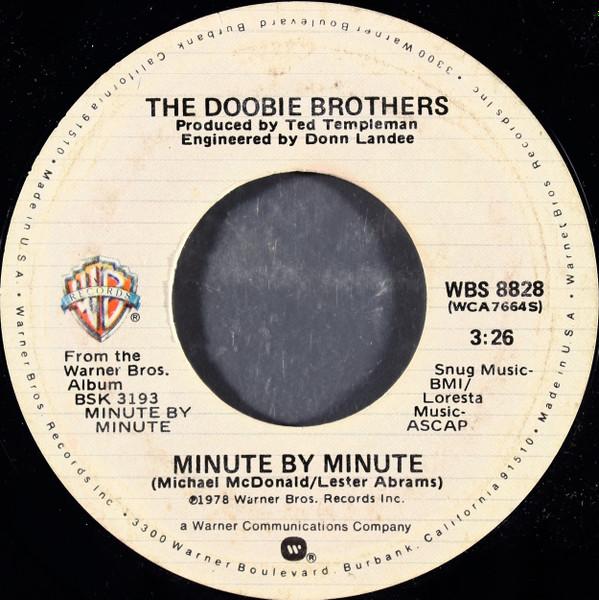 7inch Record DOOBIE BROTHERS  Minute By Minute WBS8828 Warner Bros. Re 1978 US Rock Used