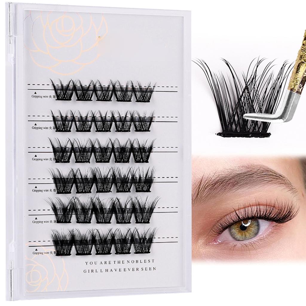 Z LRAQI BEAUTY Individual False Eyelashes Self Adhesive Cluster Fake Eyelashes Glue Free Eyelashes Natural Looking
