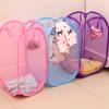 Folding Dirty Laundry Sorting Basket Washing Frame Bathroom Cloth Mesh Storage Bag Frame Bucket Laundry Organizers Storage Pouch