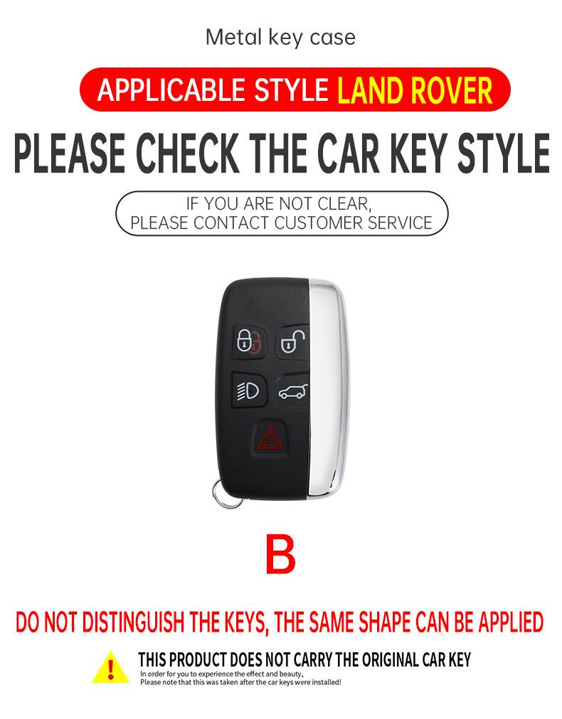 Land Rover & Jaguar Car Key Cover: Fits Range Rover, Discovery, Sport, Freelander, Evoque, Defender, Velar - Protective Shell Case