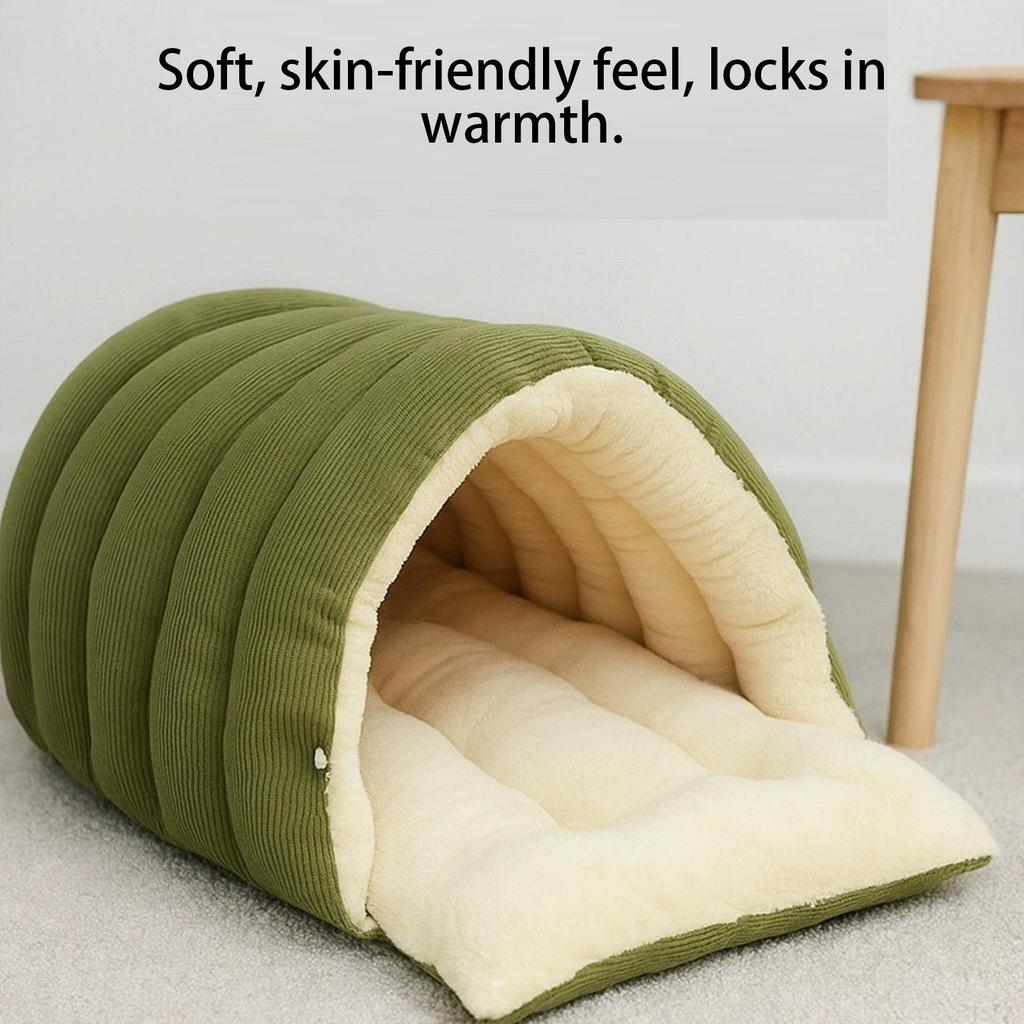 Cozy Cat Bed Tent Soft Pet Nest Cave Warm Sleeping Bag for Cats Dogs Puppies Indoor Outdoor Living Room Winter Pet Supplies
