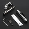 Short Guitar Tailpiece with Bridge Cover And Base Plate 6 String Electric Guitar Trapeze Tailpiece Bridge Easy Install