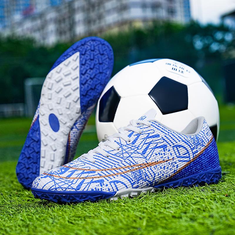 Mens Soccer Shoes FG/TF PU Leather Professional Training Football Sports Shoes Original Men's Society Football Boot for Man