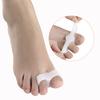 1 Pair Toe Separator for Overlapping Toes, Soft SEBS Bunion Corrector, Double Ring Foot Spacer for Hallux Valgus, Day Night Toe Straightener