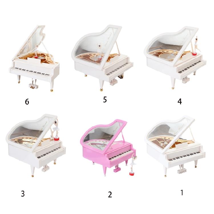 Retro Classic Dancer Ballerina Piano Clockwork Hand Crank Xmas Valentine Gift