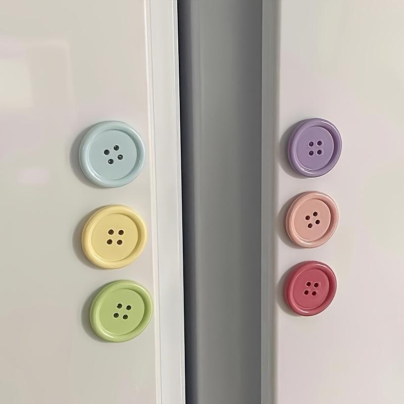 12pcs Colorful Button Shaped Refrigerator Magnets Decorative ABS Resin Magnets ,Home Decor Holiday Gifts Vibrant Yellow,Pink Green,Purple,Blue
