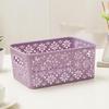 Yulinmeijia Multi-Purpose Plastic Storage Basket for Kitchen, Cosmetics, and Bath