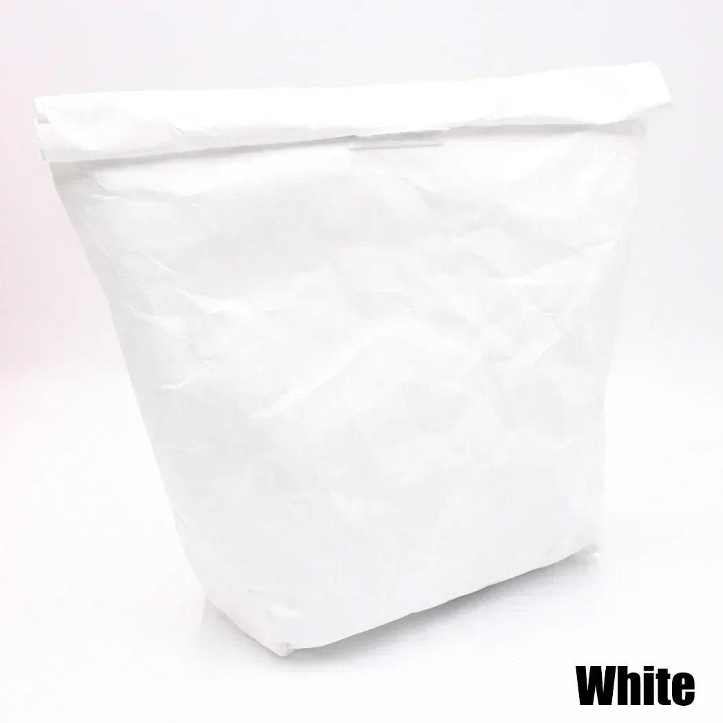 Multi Color Waterproof Sealed Bag Insulation Bag Kraft Paper Lunch Packaging Bag Office Workers Portable Tear Resistant Washable белый 2190₽