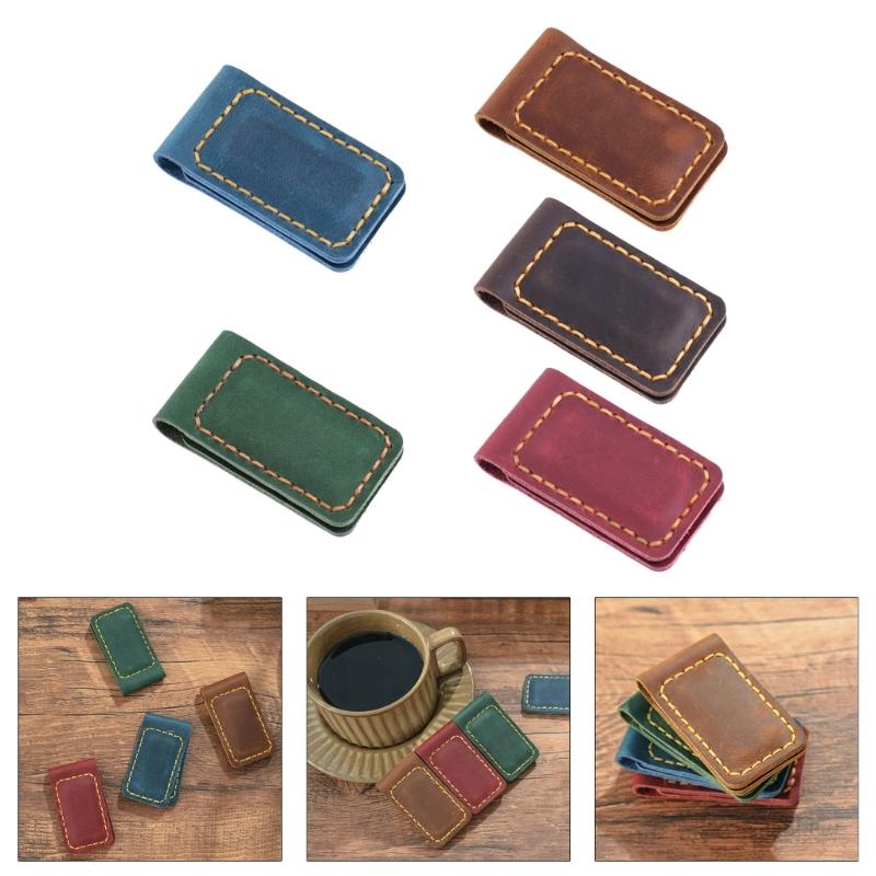 Leather Magnetic Bookmarks Magnetic Book Page Clip Book Page Divider Leather Page Holder for Book Lover Student Teacher